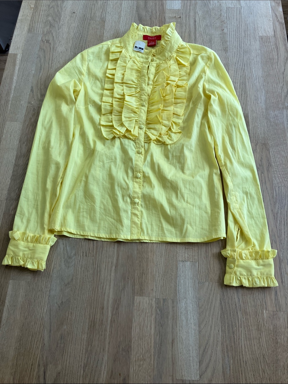 Y2K Daisy yellow women’s shirt Size:S
